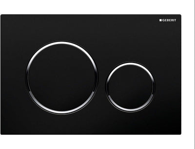 PL.DE COM.2T SIGMA20 ZWART MAT-CHROOM GLANS