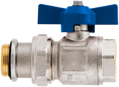 VANNE A BILLE 4/4" BLEU UNI.COLLECTEUR