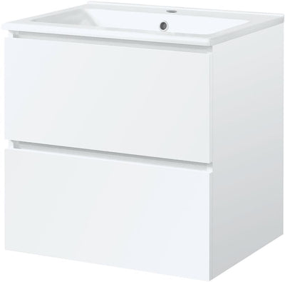 SOUS MEUBLE 2 TIR.+LAVABO ICE 60CM BLANC