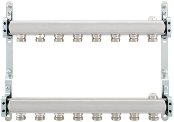 KIT COLL.INOX 4/4" 8X3/4"EC+FIX.+PURG