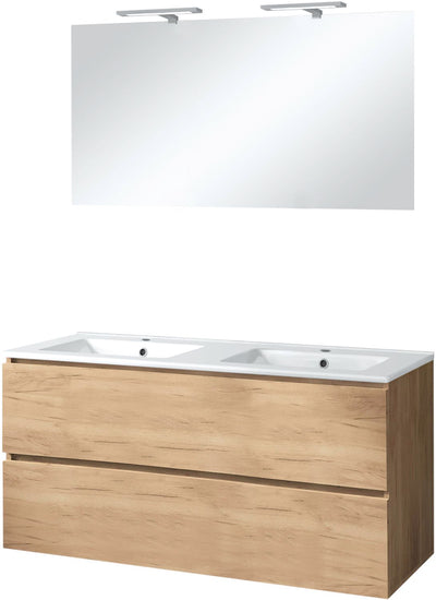 MEUBLE ICE DUO MIROIR +ECL.120CM CH.GR.