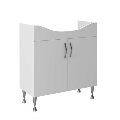 ALONI ALECO WAMBADAMONTAGE – VRIJSTAAND – 2 DEUREN – 76X84X45,5 CM – WIT