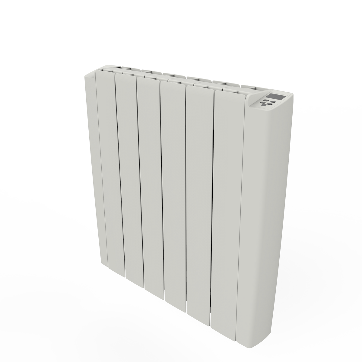RADIATEUR ELECTRIQUE MURAL ALUMINIUM AVEC PRISE ET TELECOMMANDE BLANC 2000W-580X1080MM