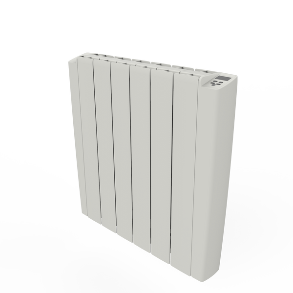 RADIATEUR ELECTRIQUE MURAL ALUMINIUM AVEC PRISE ET TELECOMMANDE BLANC 2000W-580X1080MM