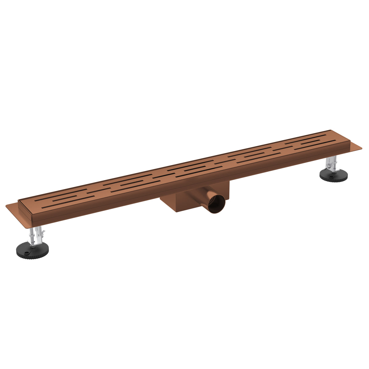 ALONI DOUCHEAFVOERBAK – MET ROOSTER – COMPLEET – 80 CM – GEBORSTELD KOPER