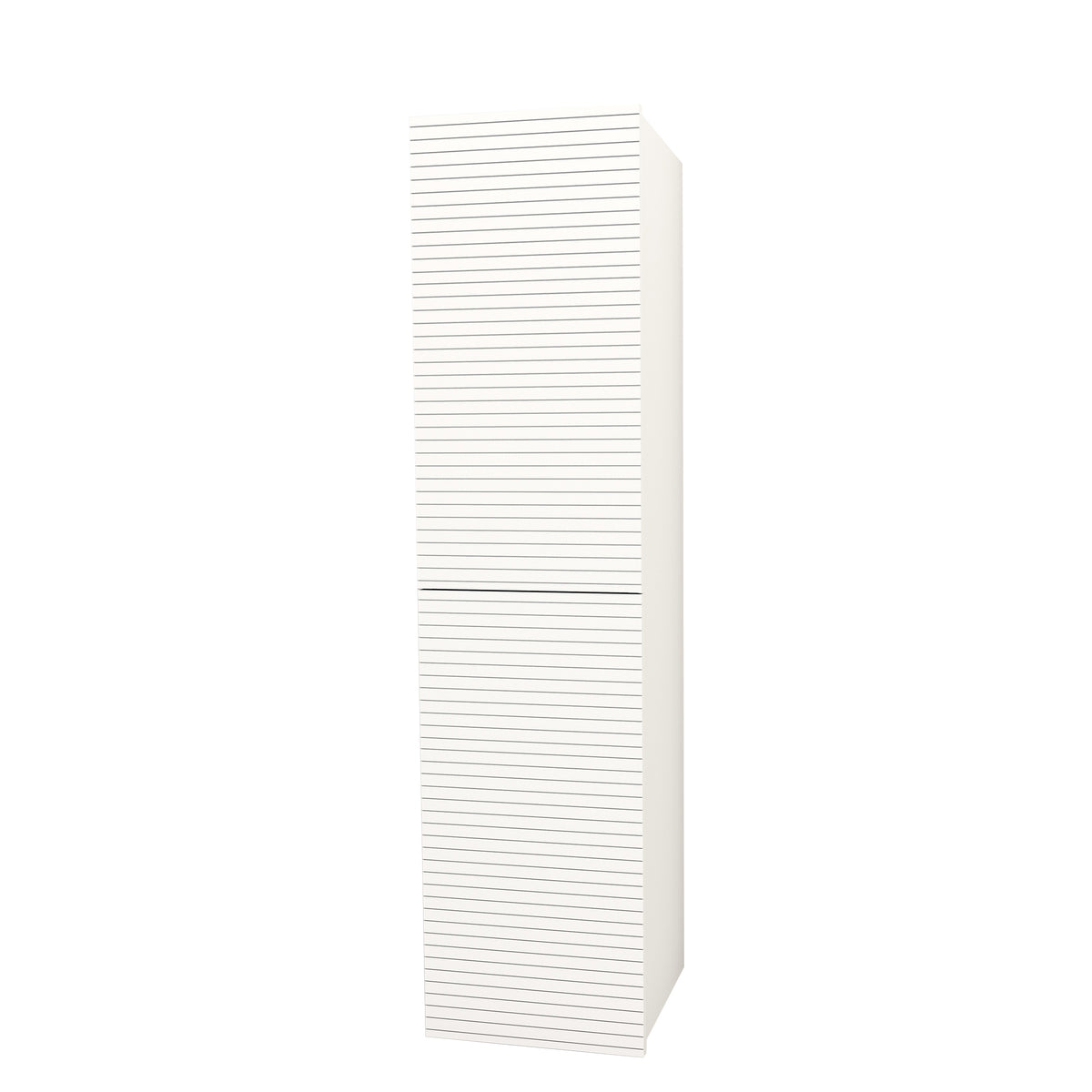 ELITE KOLOMKAST MET HORIZONTAAL RELIËF (160 CM) - MAT WIT