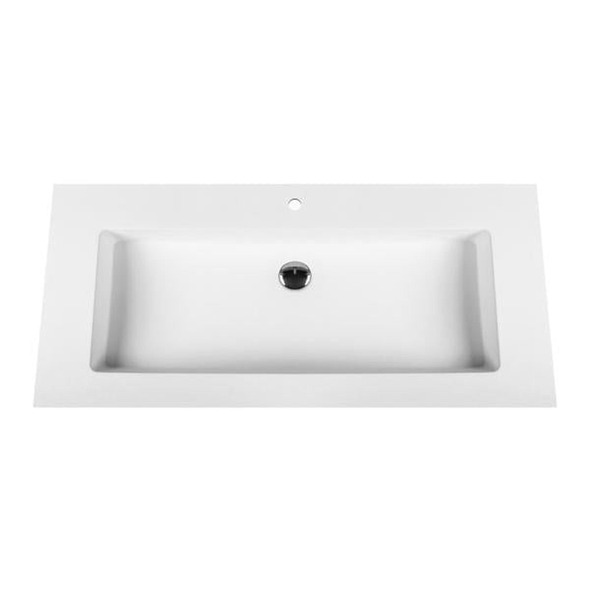 Lavabo Solid Surface Aloni 100 cm Blanc