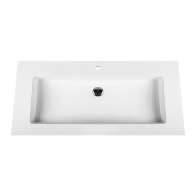 Lavabo Solid Surface Aloni 100 cm Blanc