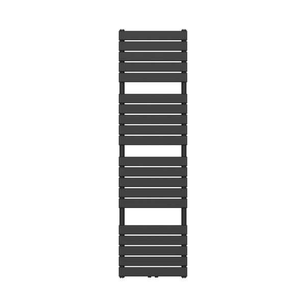Handdoekradiator met centrale aansluiting, zwart, 1800x500 mm, 936 W