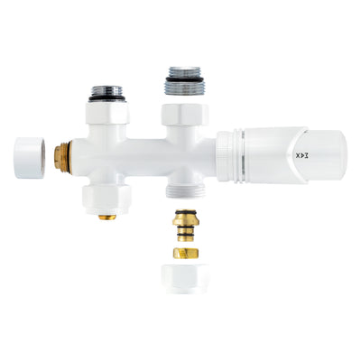 KIT DE RACCORDEMENT CENTRAL DROIT BLANC M30X16/2