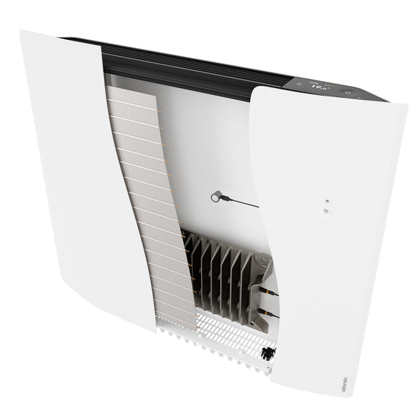 RADIATEUR ELECTRIQUE MURAL BLANC AVEC PRISE + PROGRAM 2000W-LxH:119x56,5