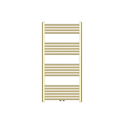 BELRAD SÈCHE-SERVIETTES - RACCORDEMENT GAUCHE-DROITE/CENTRAL - 414 WATT - 1200X600CM - OR BROSSÉ