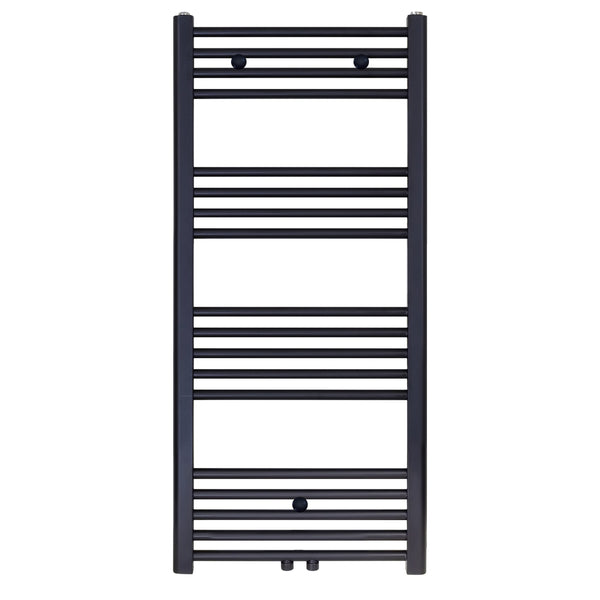 BELRAD SÈCHE-SERVIETTES - RACCORDEMENT GAUCHE-DROITE/CENTRAL - 537 WATT - 1200X500CM - NOIR MAT