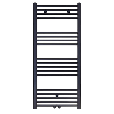 BELRAD SÈCHE-SERVIETTES - RACCORDEMENT GAUCHE-DROITE/CENTRAL - 537 WATT - 1200X500CM - NOIR MAT