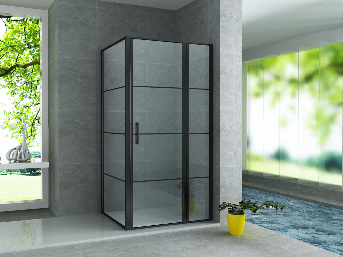 Aloni 3-door shower cabin – anti-limescale, 8mm glass