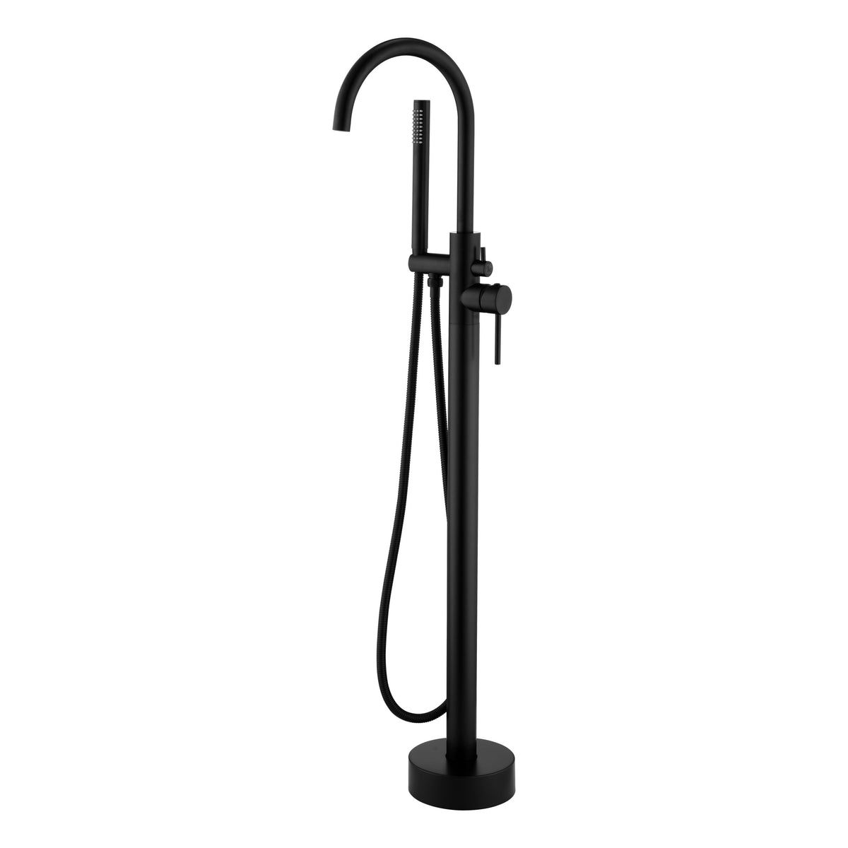 ALONI FREESTANDING BATH TAP WITH SHOWER HEAD - MATTE BLACK