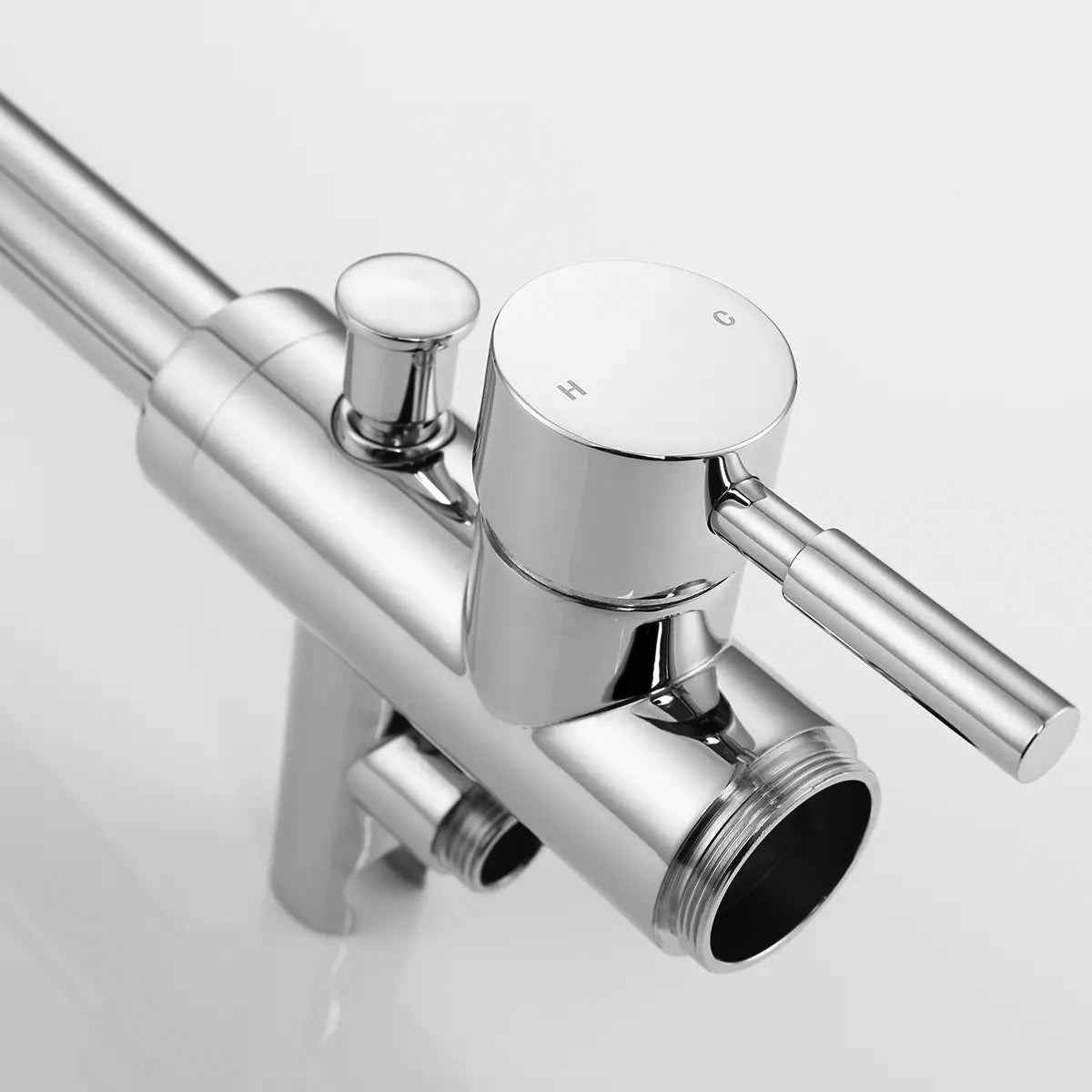 ALONI FREESTANDING BATH TAP WITH SHOWER HEAD - MATTE BLACK