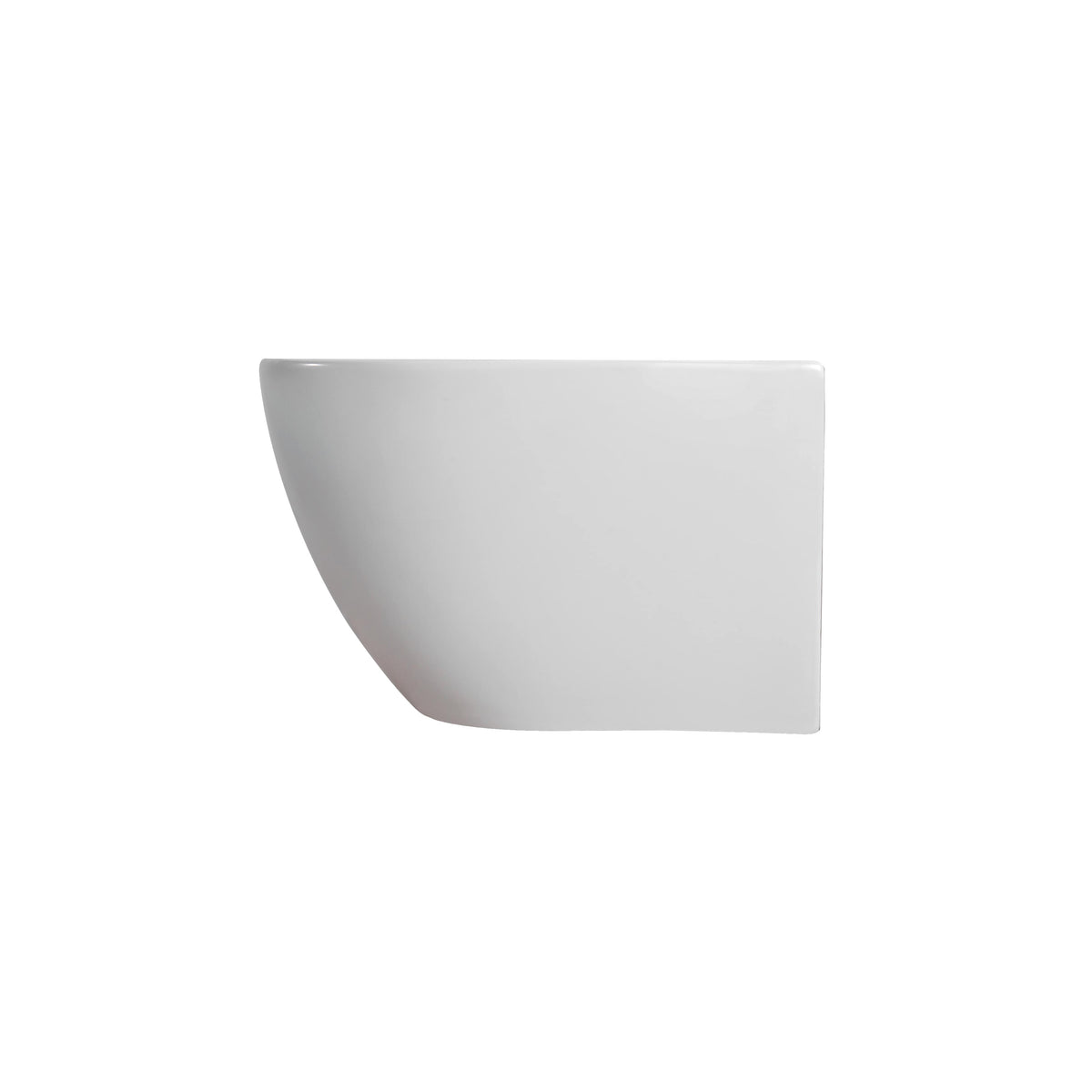 DARLO WANDTOILET MET BIDET - RANDVRIJ - MET KOUDWATERKRAAN - GEEN ZITTING - COMPACT 49 CM - GLANZEND WIT