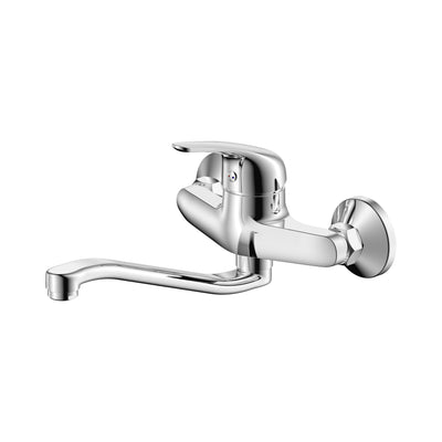 ALONI PURE MITIGEUR DE CUISINE – BEC PIVOTANT, ALLONGÉ – MONTAGE MURALE – CHROME
