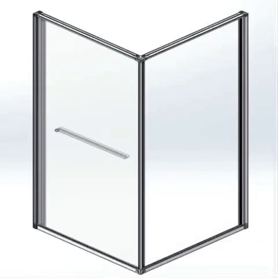 ALONI CABINE DE DOUCHE INSLIDE – PORTE COULISSANTE INTÉRIEURE ET PAROI LATÉRALE – GAIN DE PLACE – RÉVERSIBLE – VERRE DE SÉCURITÉ 6?MM –...