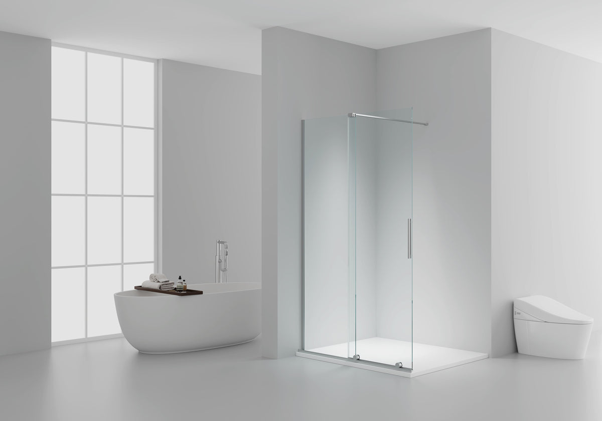 X-SLIDE DOUCHE À L'ITALIENNE AVEC PORTE COULISSANTE