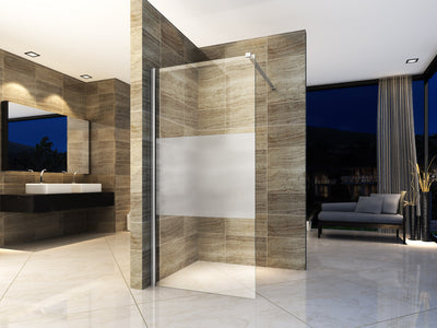 ALONI PAROI DE DOUCHE BANDE CENTRALE DEMI-MAT 8MM (90X200CM)
