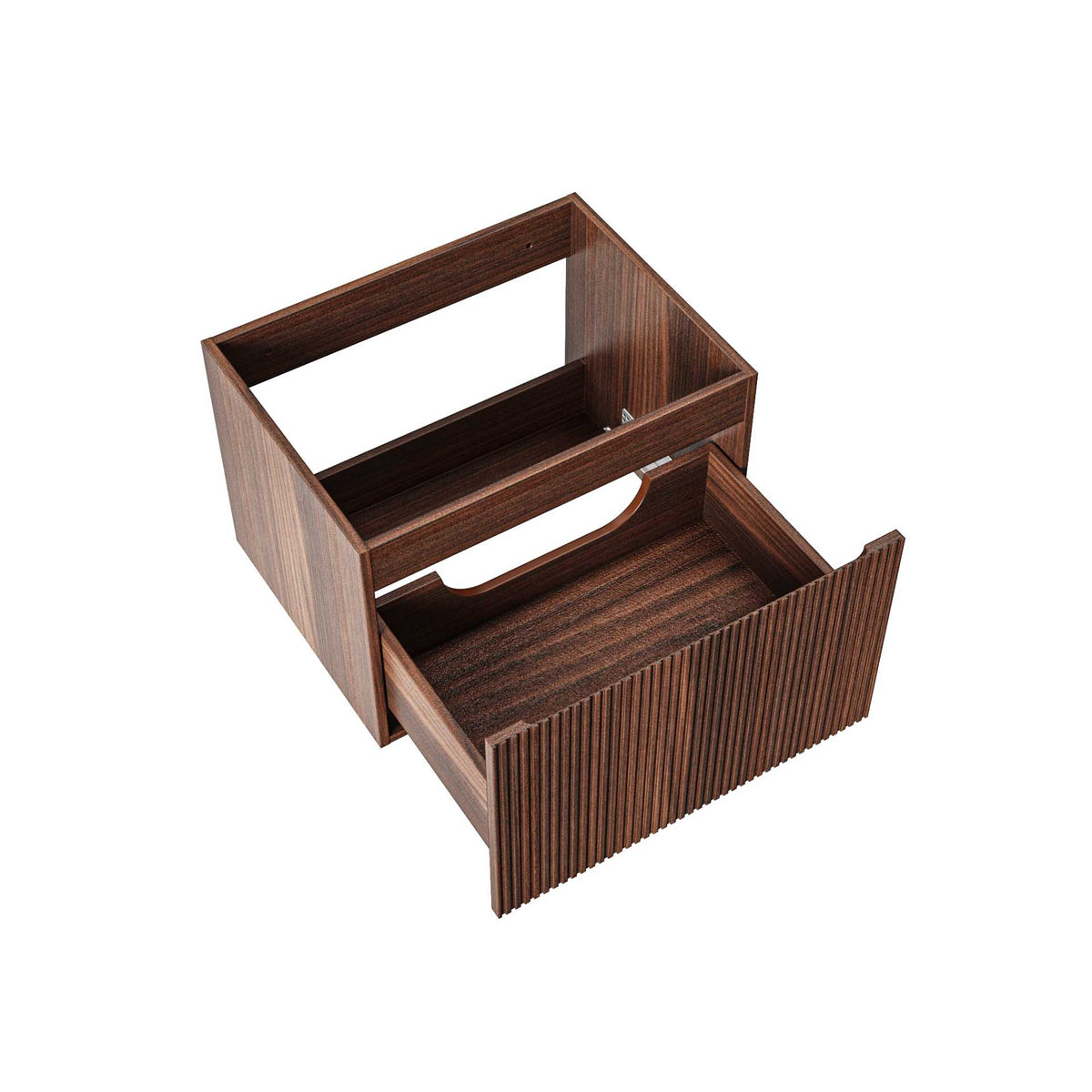 ALONI ELA BADKAMERMEUBEL - 1 LADE - ZONDER HANDGREEP - SOFT CLOSE - 60X40X45 CM - WENGE