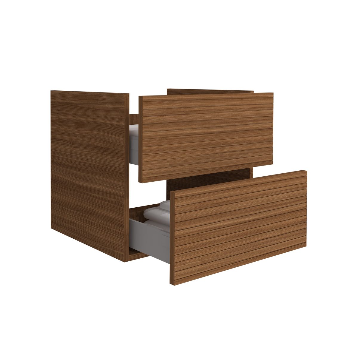 Elite Vanity Unit WITH Horizontal Relief (60CM) - Brown