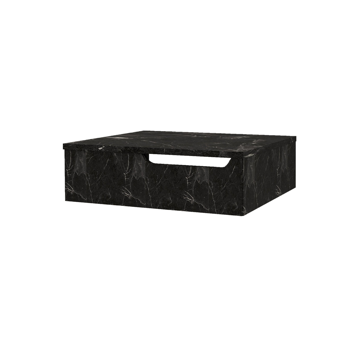 FELIX MEUBLE SOUS-PLAN AVEC PORTE-SERVIETTE (60CM) - MARBRE NOIR