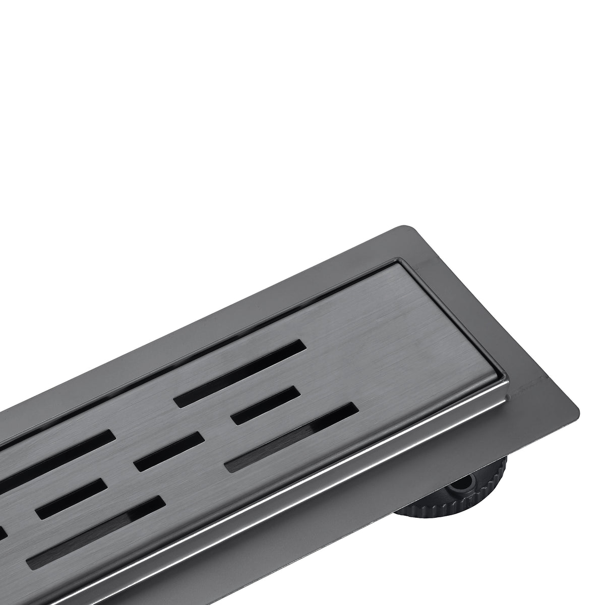 100 cm Shower drain – brushed gunmetal with grate