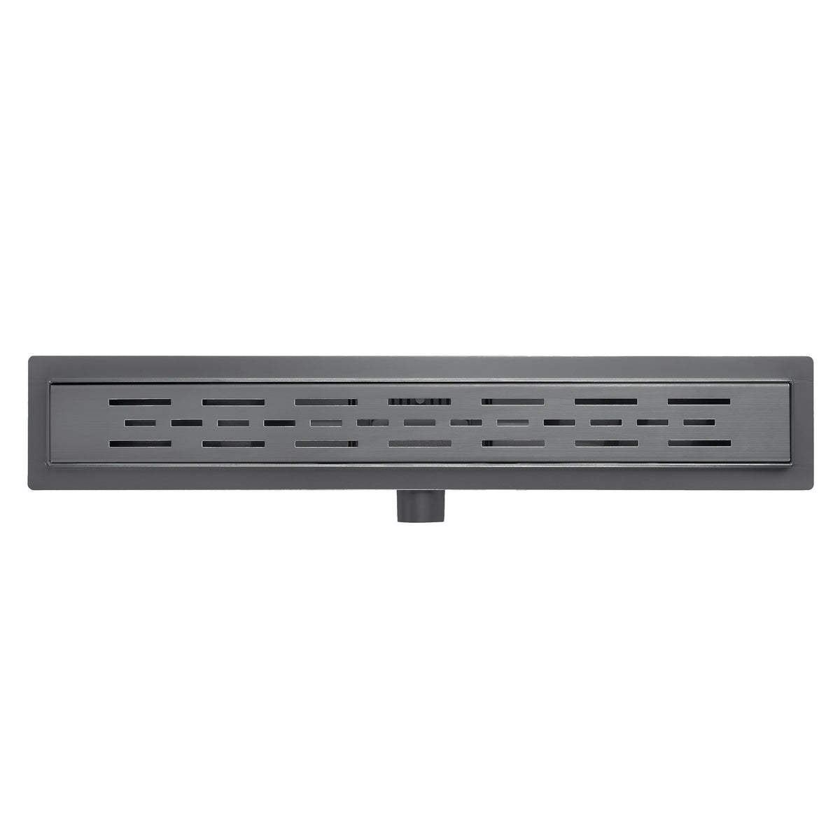 100 cm Shower drain – brushed gunmetal with grate