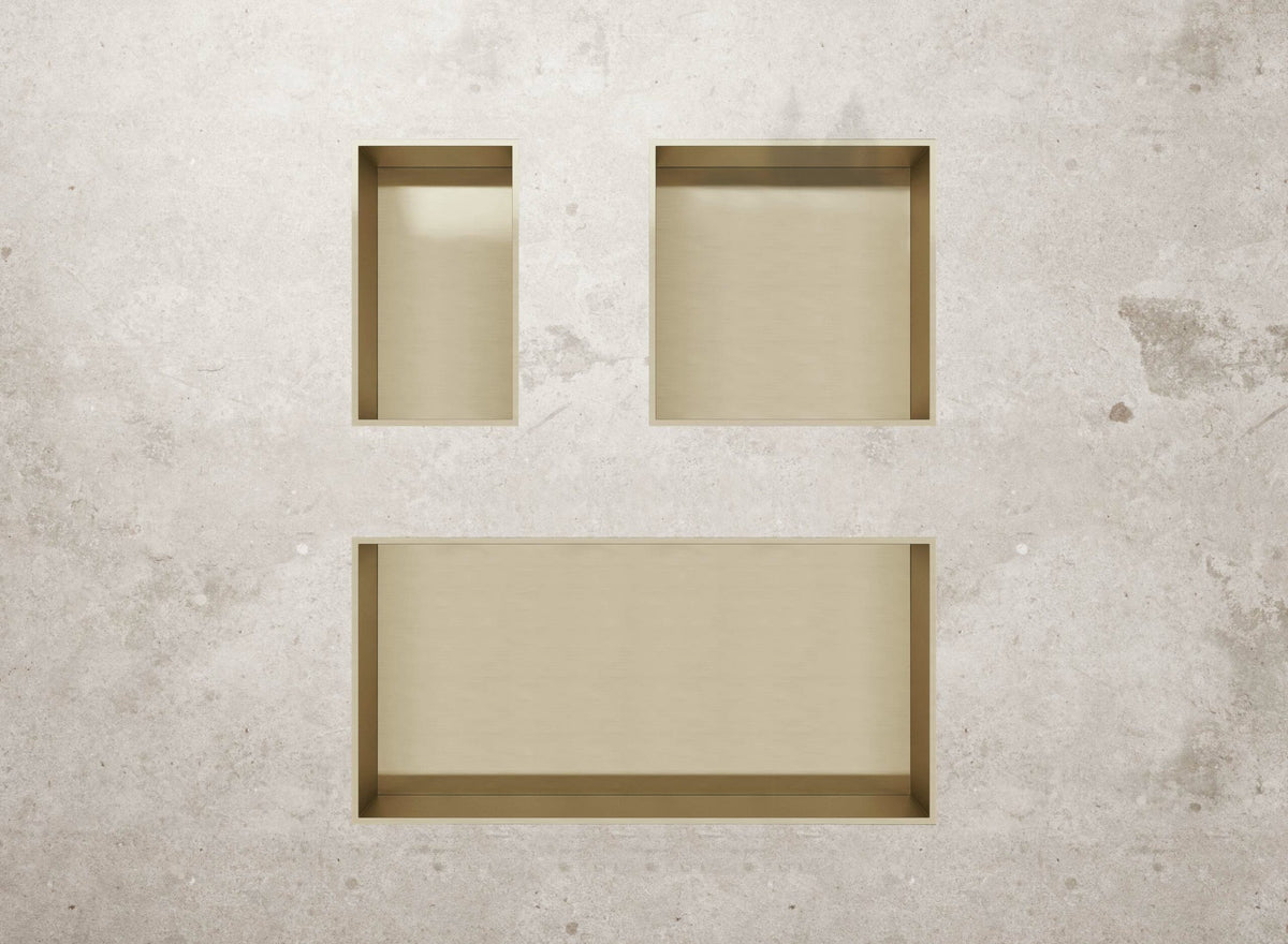 Niche encastrée Aloni Or Brossé 30x60cm