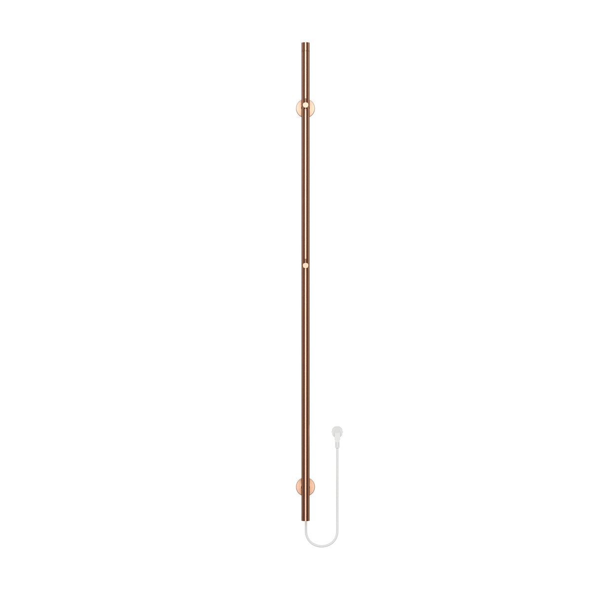 BELRAD HANDDOEKREK MET STANG - ELEKTRISCH - ENKEL - 60W - Ø2,5CM - 150X6,3X12,7 CM - GEBORSTELD KOPER