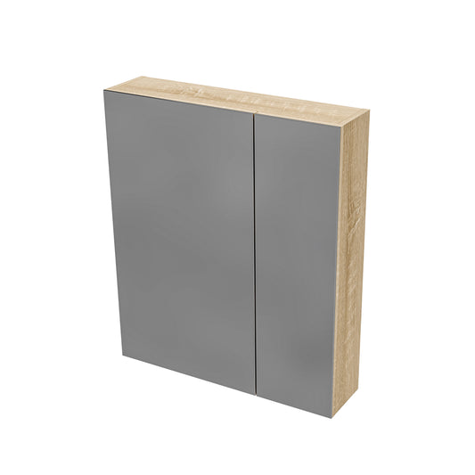 HAYAT ARMOIRE MIROIR - 2 PORTES MIROIRS ASYMÉTRIQUES, À UN