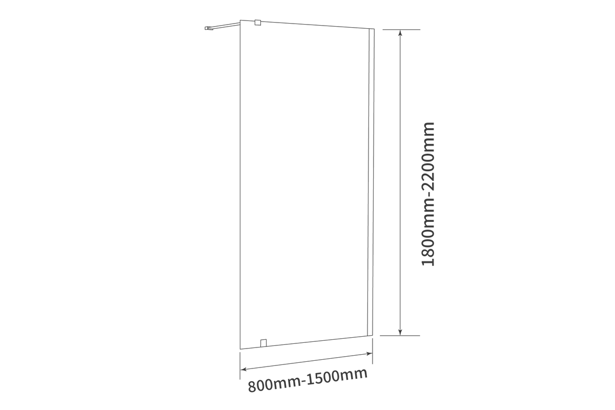 Schuifdouchewand Vyvina JP502B - 100x190 cm