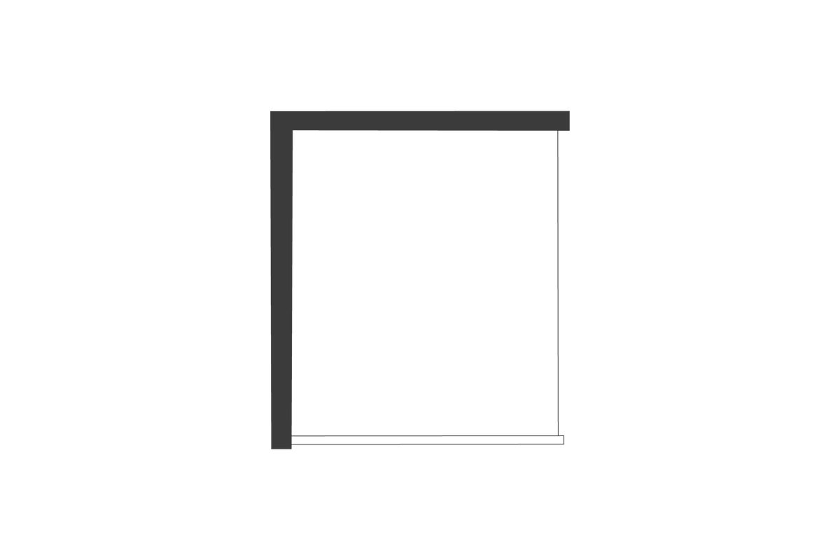 Schuifdouchewand Vyvina JP502B - 100x190 cm