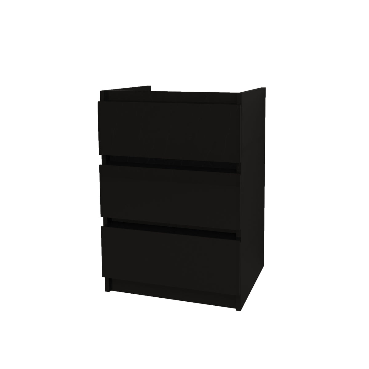 Jupiter Black 60 cm Under-Sink Cabinet