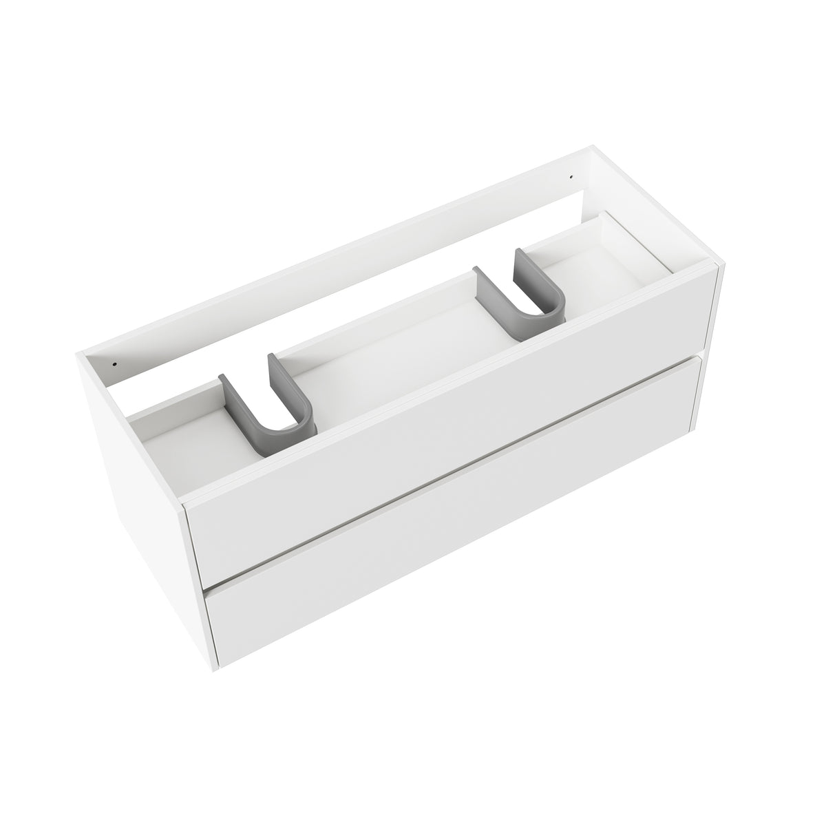 Vasque Aloni Hayat 2 tiroirs soft‑close - 119,5×50×45 cm - Blanc
