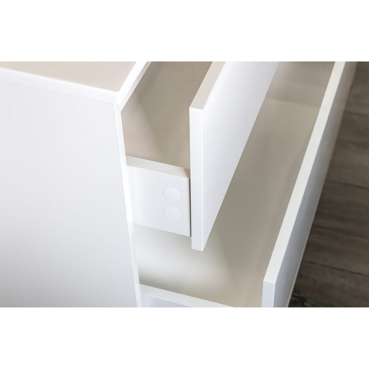 Vasque Aloni Hayat 2 tiroirs soft‑close - 119,5×50×45 cm - Blanc