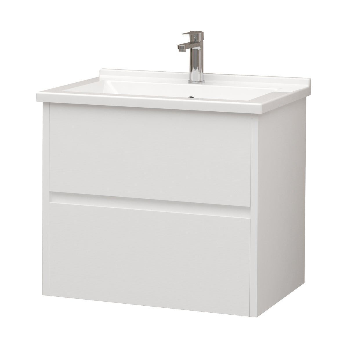Vasque Aloni HAYAT 2 tiroirs Soft‑close Blanc