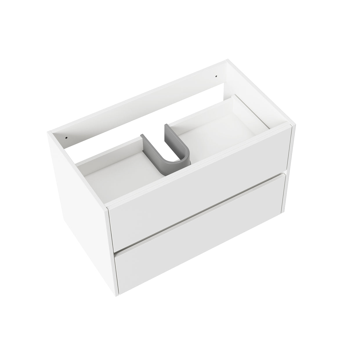Aloni HAYAT under-counter basin with 2 soft-close drawers, White