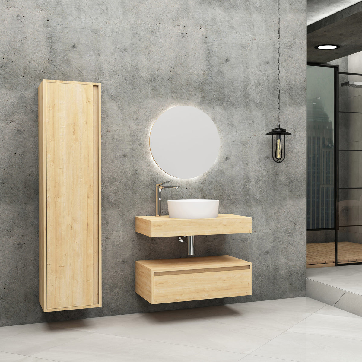 ALONI LINA MEUBLE SOUS-PLAN (80CM) - SAFIR