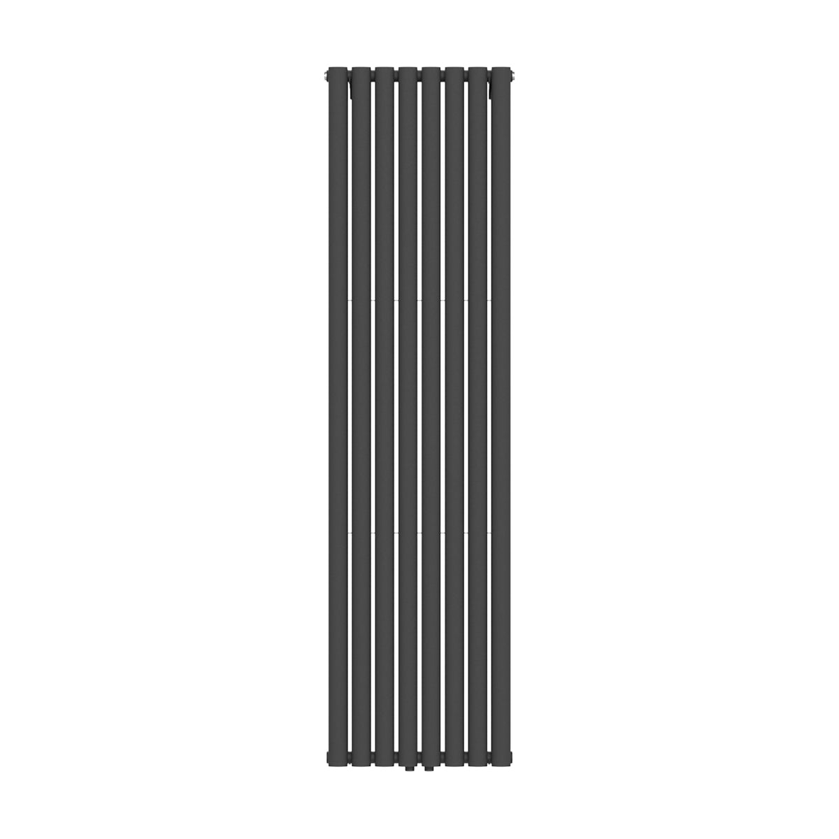 VERTI OVAL RADIATOR - 1800X480 - DOUBLE - 2X8 ELEMENTS - 1640W - MATT BLACK