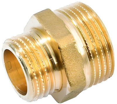 Verloopnippel messing 4/4"M-1/2"M