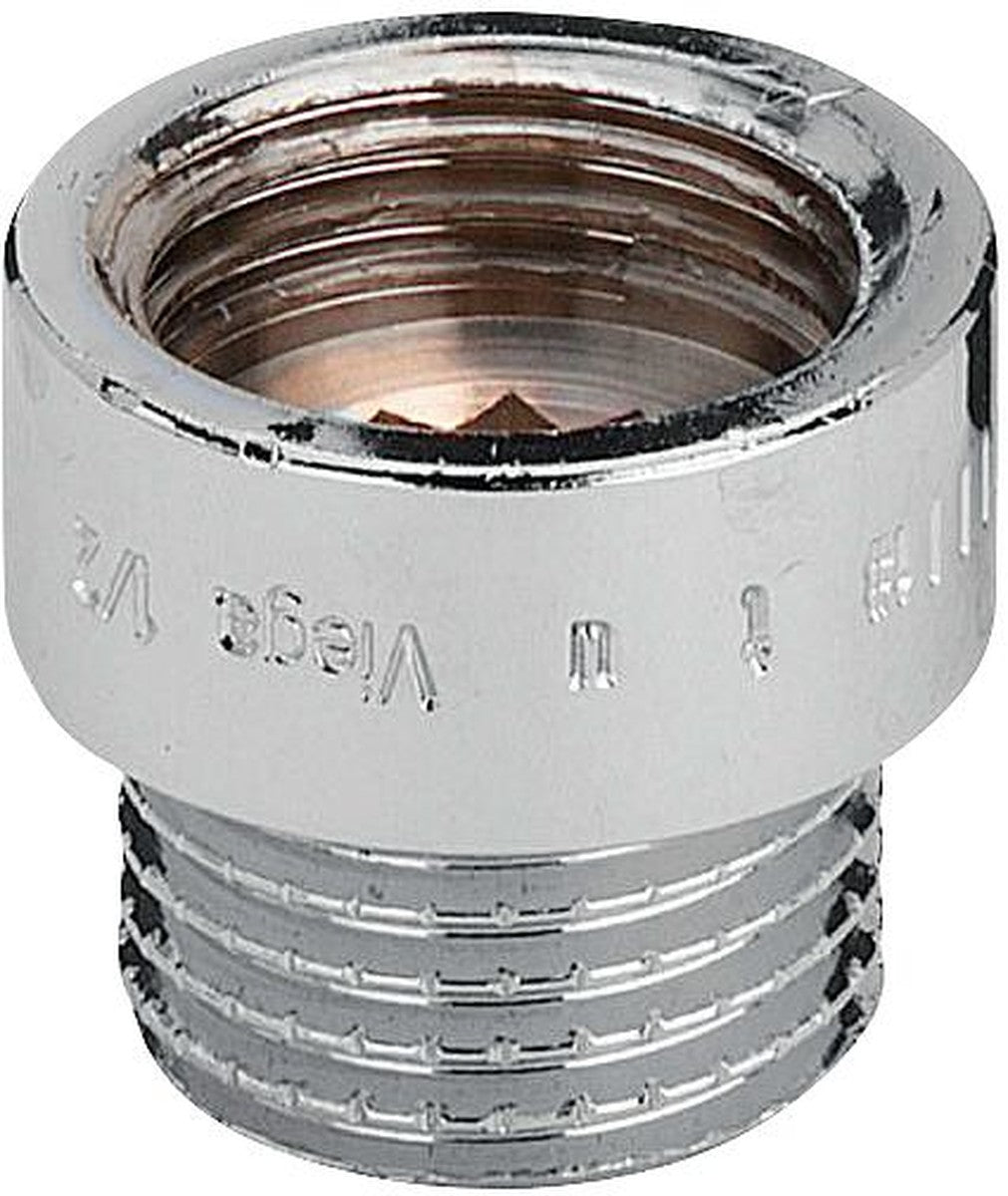 Allonge fileté laiton 1/2" chrome 10mm