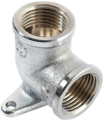 Culasse fileté laiton 1/2"F-1/2"F chrome