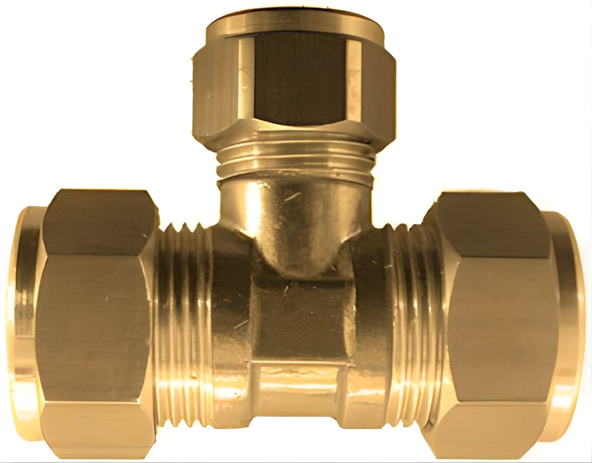 Desco reducing tee compression fitting 22x15x22mm