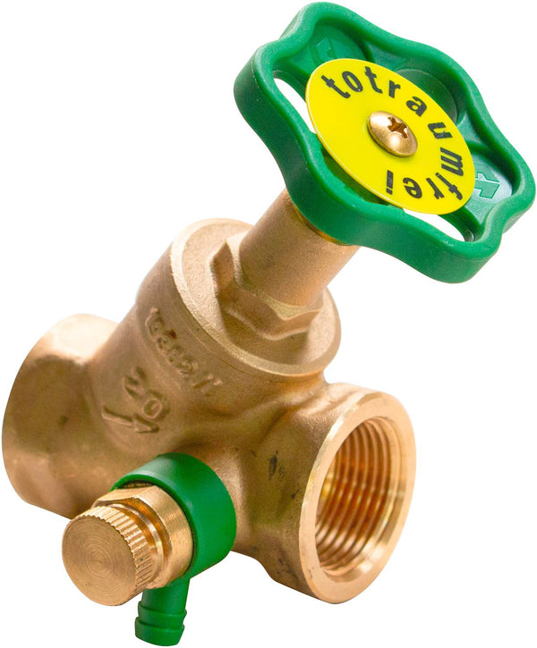 ROB.D'ARRÊT CUIVRE YB+PURGEUR 3/4"FF