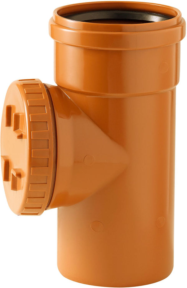 T D'INSPECTION PVC 90° EGOUT 110MM RO/BR