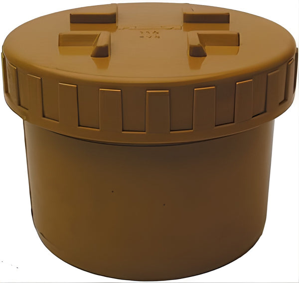 BOUCHON A VISSER PVC EGOUT 200MM RO/BR